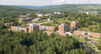 Aerial photo of the campus