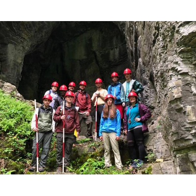 Nicole's Group at the Bat Cave