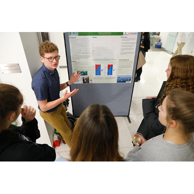 Makiah Poli presents his work