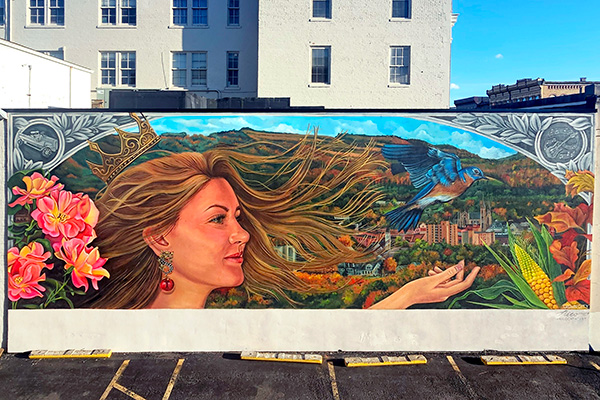 New Main Street mural showcases alum’s talent
