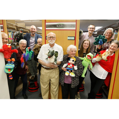 Fralicks frolic at the Teaching Materials Center