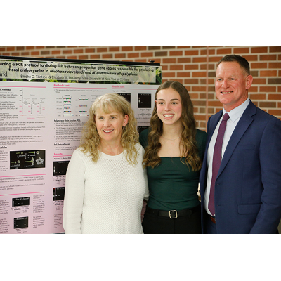 The Tillotson family with Brooke, center