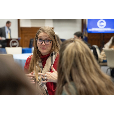 SUNY Accessibility Fellows chat during kick-off meeting
