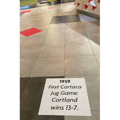 Food was served with a little Cortaca history ...