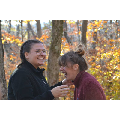 Laughing in the Woods