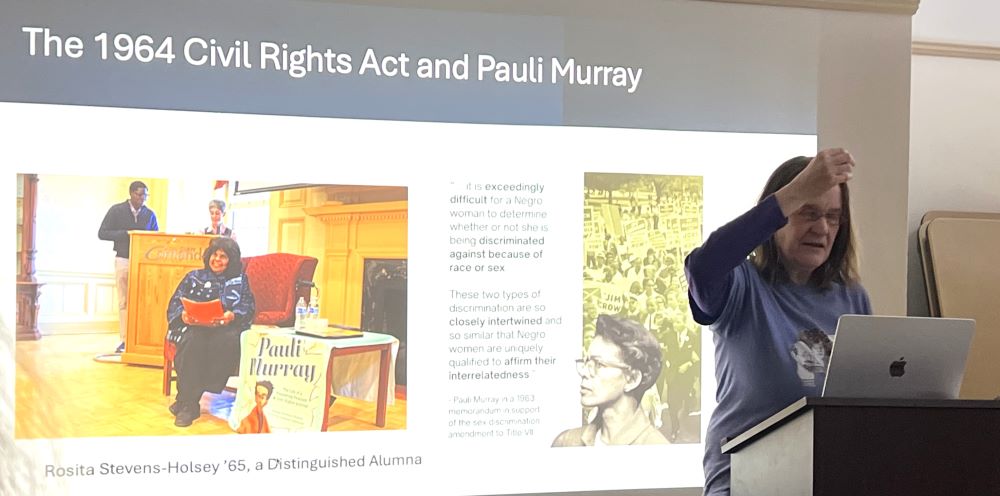 Professor Mecke Nagel delivered a “250th Anniversary” speech as part of Women’s History Month