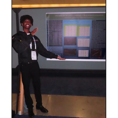 Blake presents at the annual Biomedical Research Conference for Minoritized Scientists (ABRCMS) convention in Phoenix, Arizona