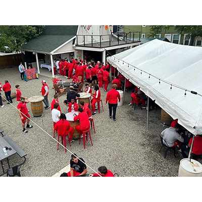 Patrick Lalley ’98 hosted the team last fall in South Buffalo