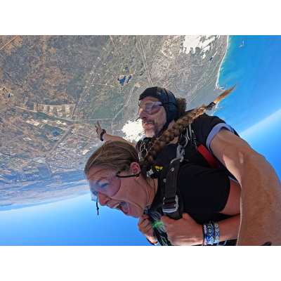 The Faces of Study Abroad, runner-up: Sophia Pugsley, “Skydiving” — Cape Town, South Africa