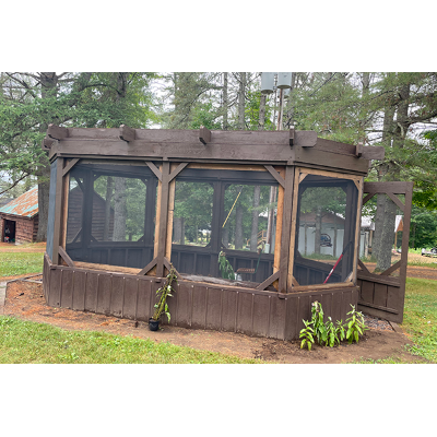 The facility awaits a butterfly friendly planting