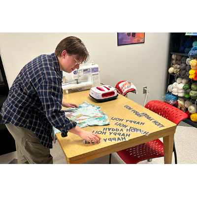 Student designs custom t-shirt