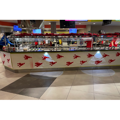 Diners sampled historical tidbits and dinner with Blaze