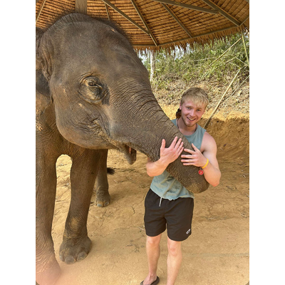 The Faces of Study Abroad, honorable mention: Michael Murphy, “The Elephant Experience” — Phuket, Thailand
