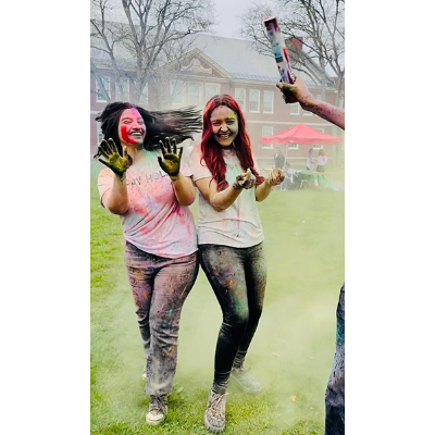 Capture the Moment, honorable mention: Shreya Dhital, “Captured Colors (Holi Event)” — Cortland, N.Y.