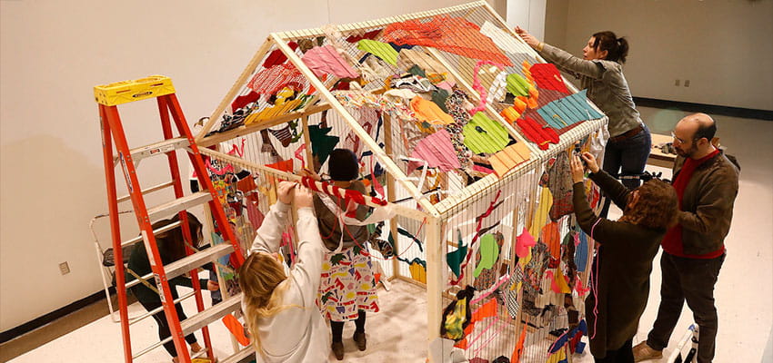 Dowd Gallery exhibition in collaboration with local elementary school students and teachers