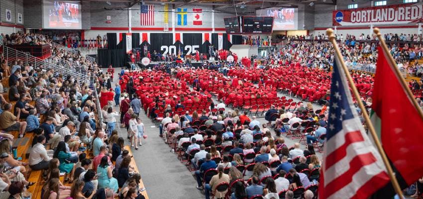 Family and Graduates fill Alumni Arena for 2025 Commencement