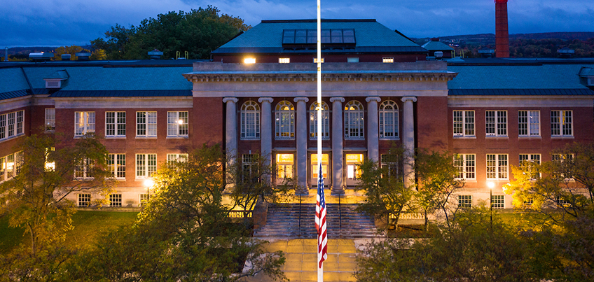 Masters in History faculty teach in the Old Main building