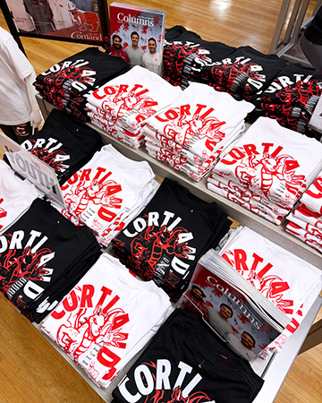 GOAT USA shirts at the Campus Store.