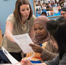 A second language educator in a classroom