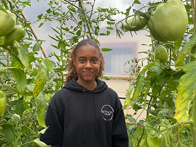 Green Rep in Lime Hollow Nature Center greenhouse