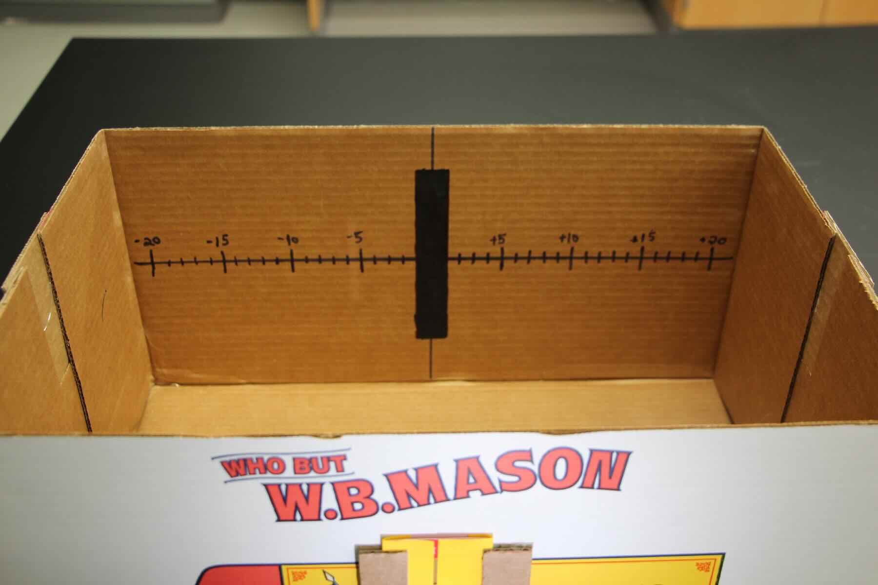interior of our DIY spectrometer