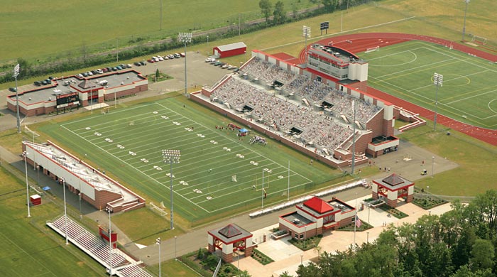 Overhead view of Stadium Complex