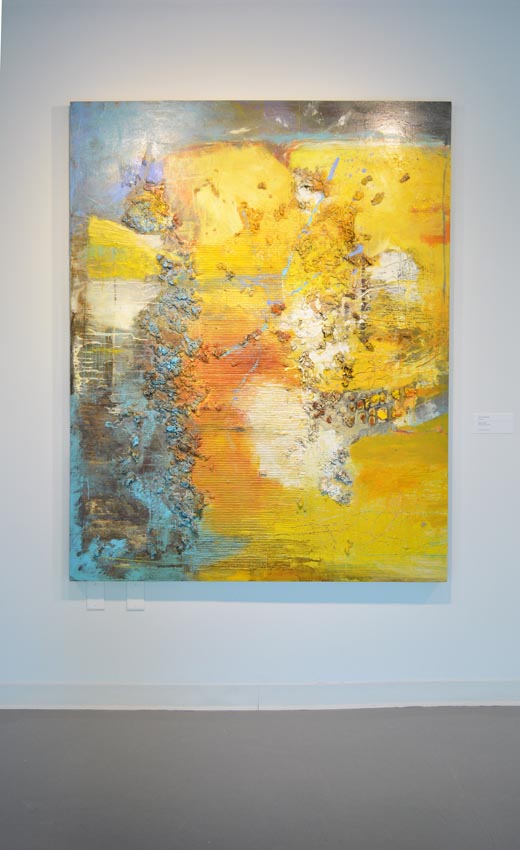 Work by Cindy Palmer on display at the Dowd Gallery, SUNY Cortland, as part of the &ldquo;Artists as Collectors&rdquo; exhibition.
