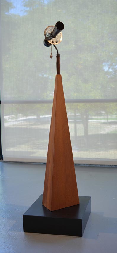 Work by Bruce Fowler on display at the Dowd Gallery, SUNY Cortland, as part of the &ldquo;Artists as Collectors&rdquo; exhibition.