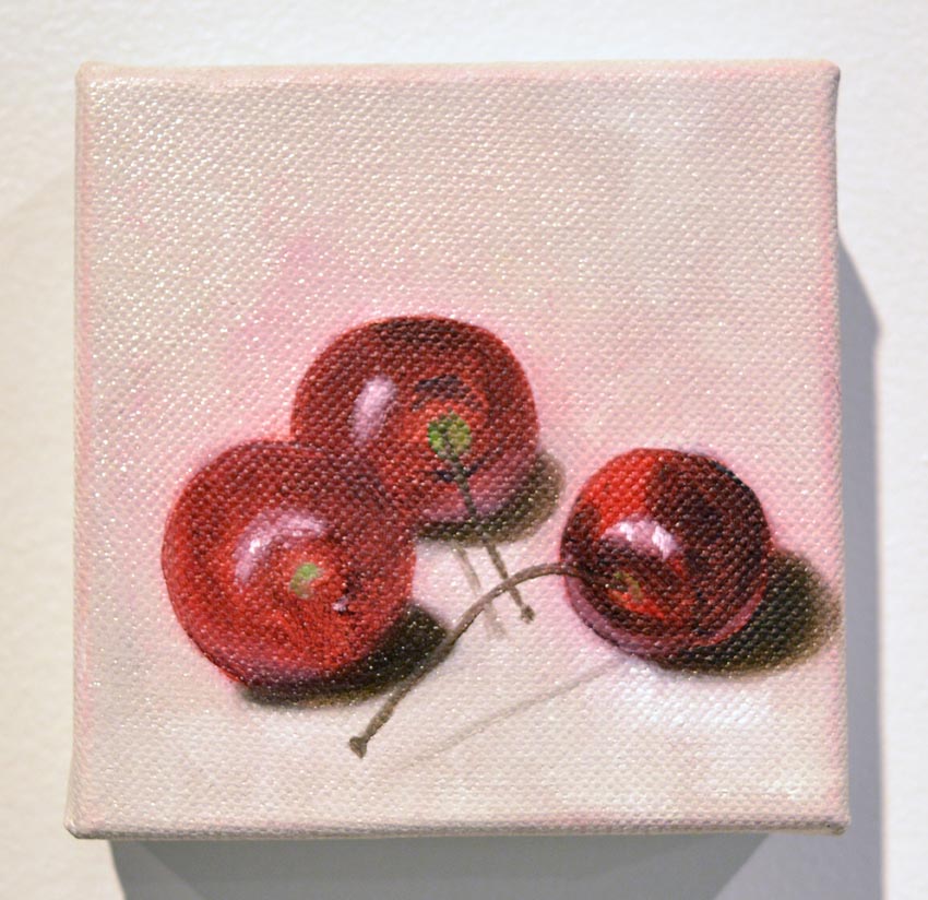 Work by Kevin Sheets on display at the Dowd Gallery, SUNY Cortland, as part of the &ldquo;Artists as Collectors&rdquo; exhibition.  