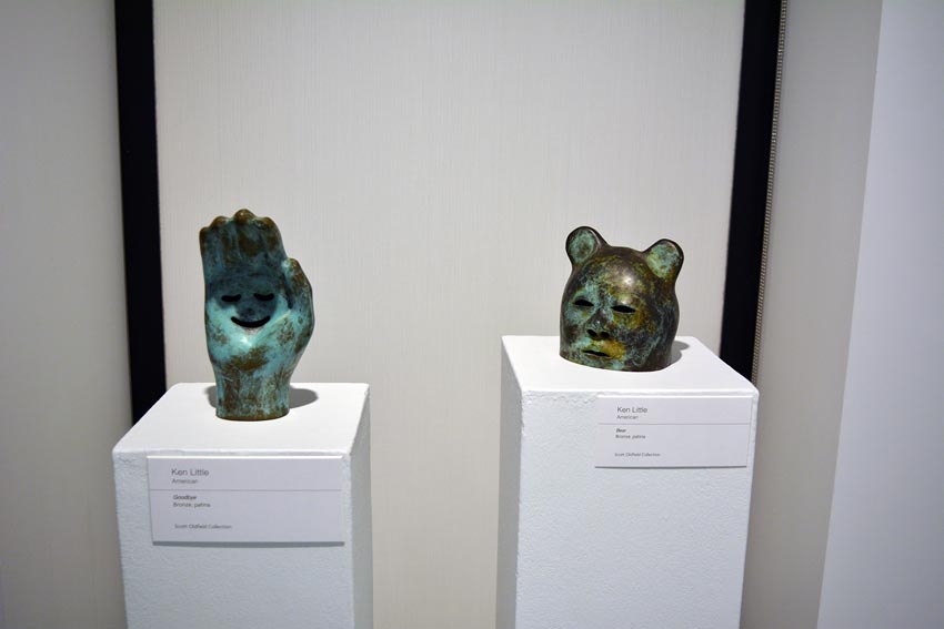 Work by Ken Little on display at the Dowd Gallery, SUNY Cortland, as part of the &ldquo;Artists as Collectors&rdquo; exhibition.  