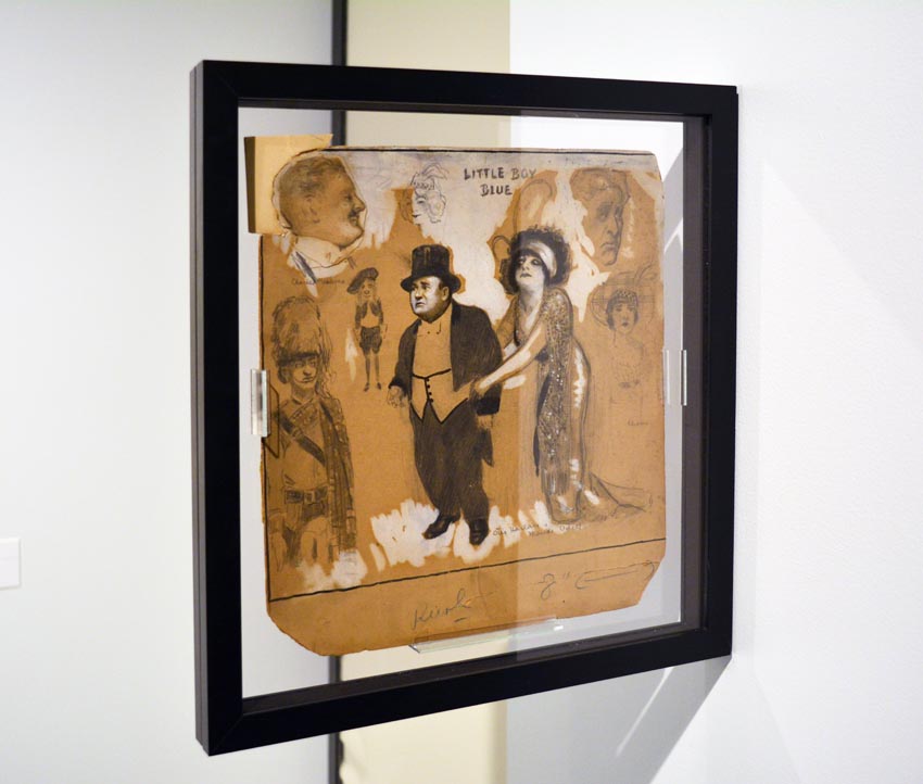 Work by Anonymous artist on display at the Dowd Gallery, SUNY Cortland, as part of the &ldquo;Artists as Collectors&rdquo; exhibition.  