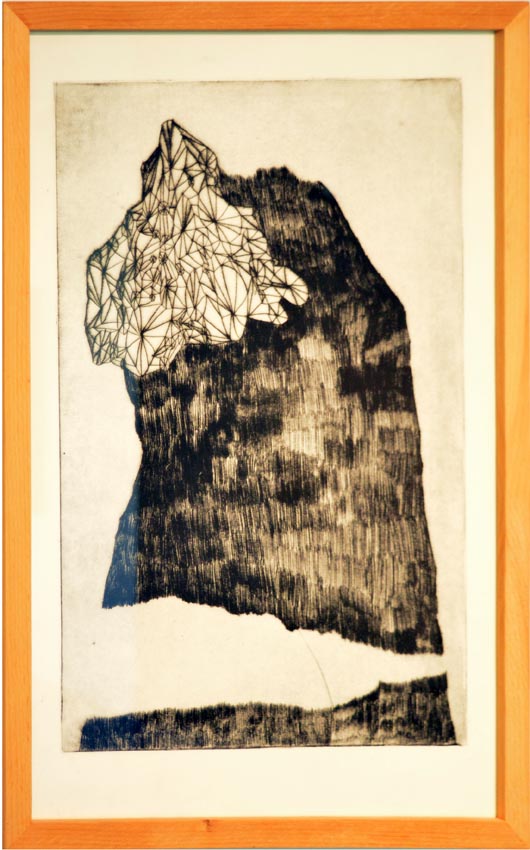 Work by Natalie Good on display at the Dowd Gallery, SUNY Cortland, as part of the &ldquo;Artists as Collectors&rdquo; exhibition.