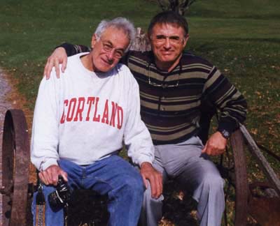 DaBramo with author David Hennessy '53