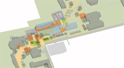 SUNY Cortland Masterplan JMZ Architects rendering