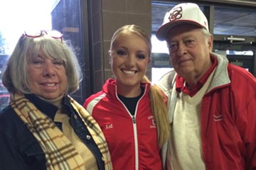 Kat Peck with grandparents