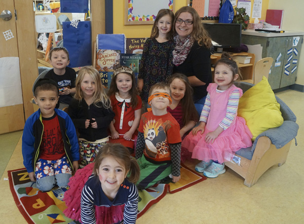 Heather Tuttle and her class