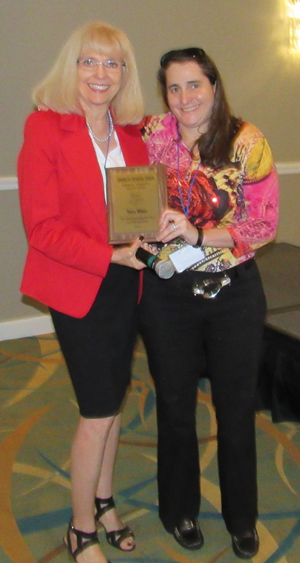 Nance Wilson receiving ARF award