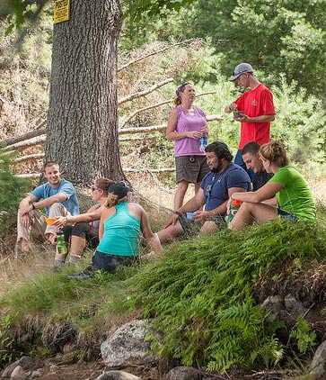 Young campers on Raquette Lake