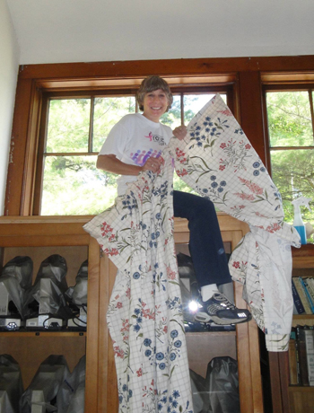 window cleaning and new curtains